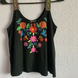 Colorful Floral Crop Top